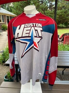 Game worn Houston Heat Paintball Jersey - Chad “Yaya” Bouchez